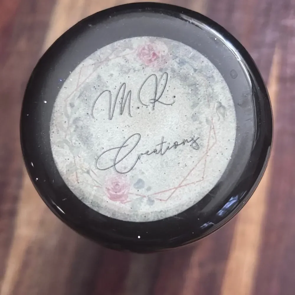 Night Before Christmas Custom Glitter Tumbler MARIAH seems New Signed by Artist